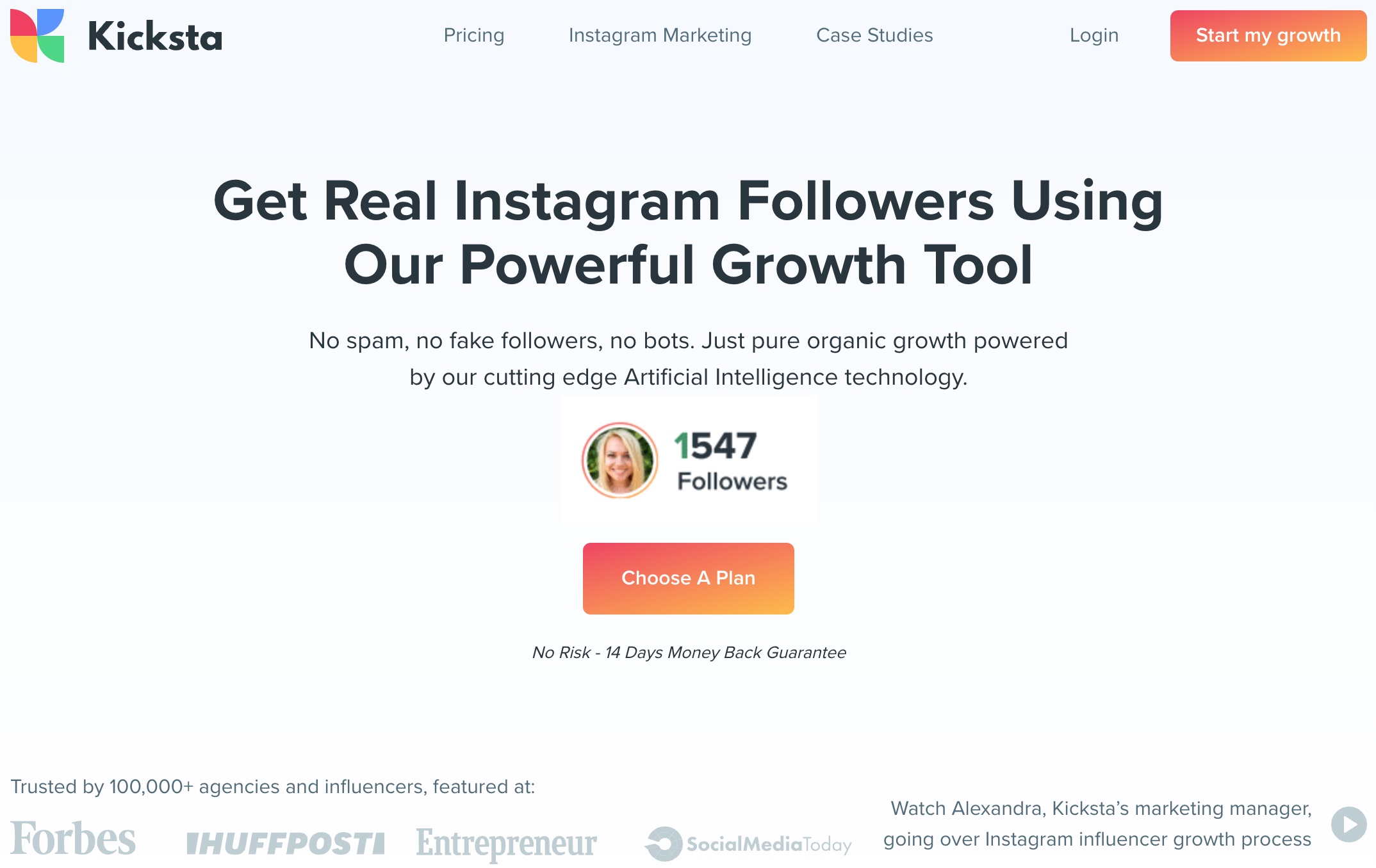 best Instagram growth services kicksta