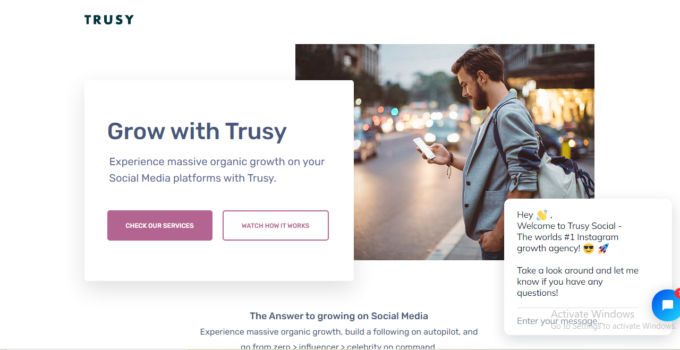 Trusy Social Homepage