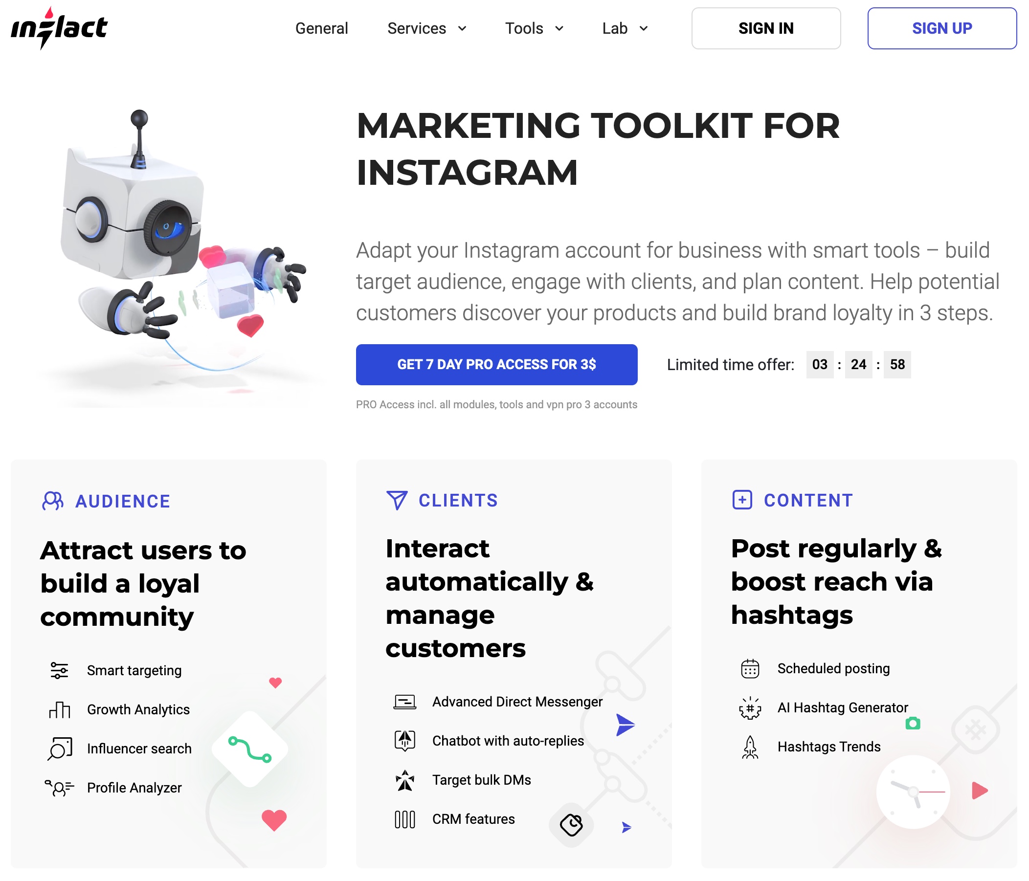 best Instagram growth services Inflact
