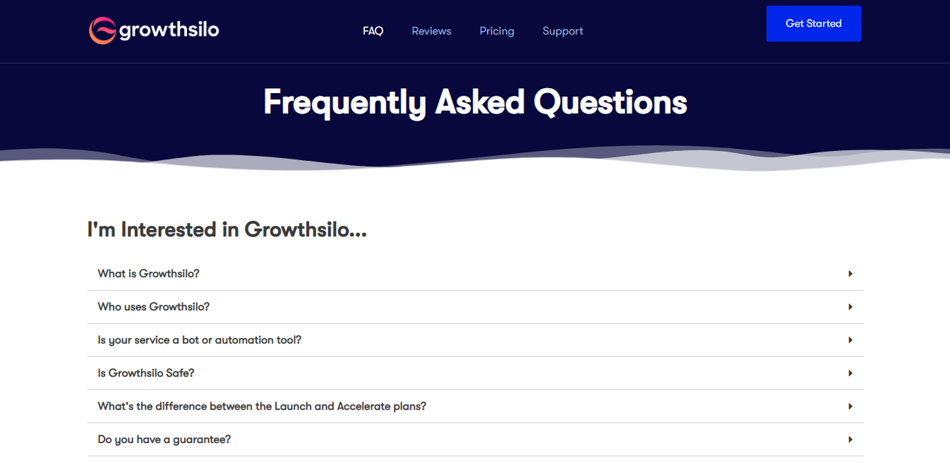 Growthsilo Extensive FAQ Section