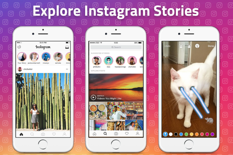 Explore stories on Instagram