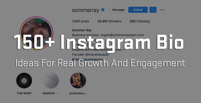 150+ Instagram Bio Ideas That Are PROVEN To Help You Grow Your Instagram