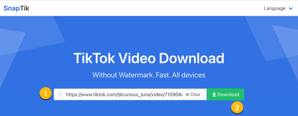 how to download TikTok videos using snaptik